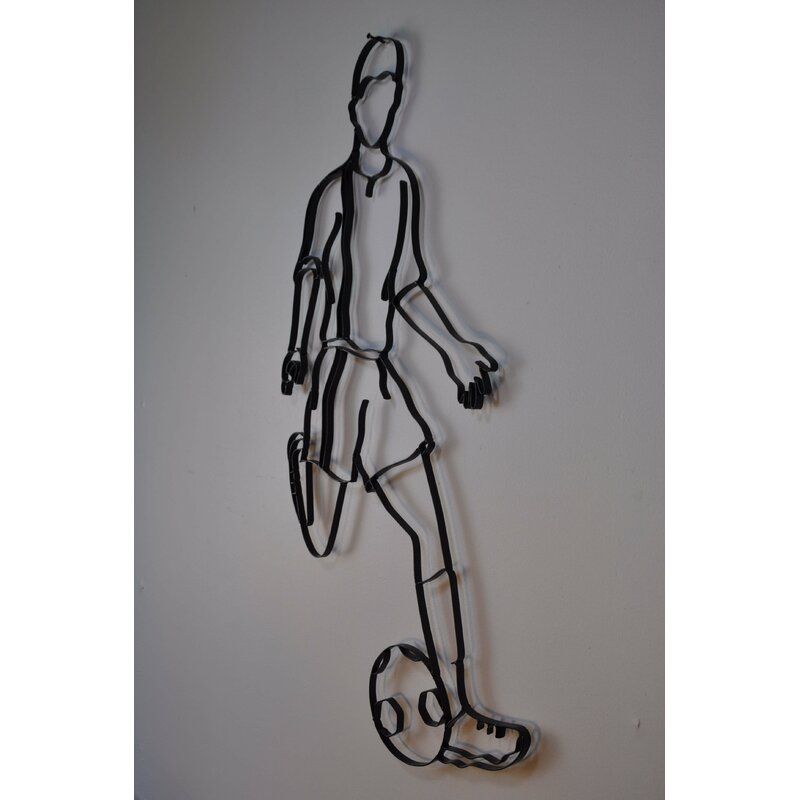Male Soccer Player Wall Decor thumbnail 3