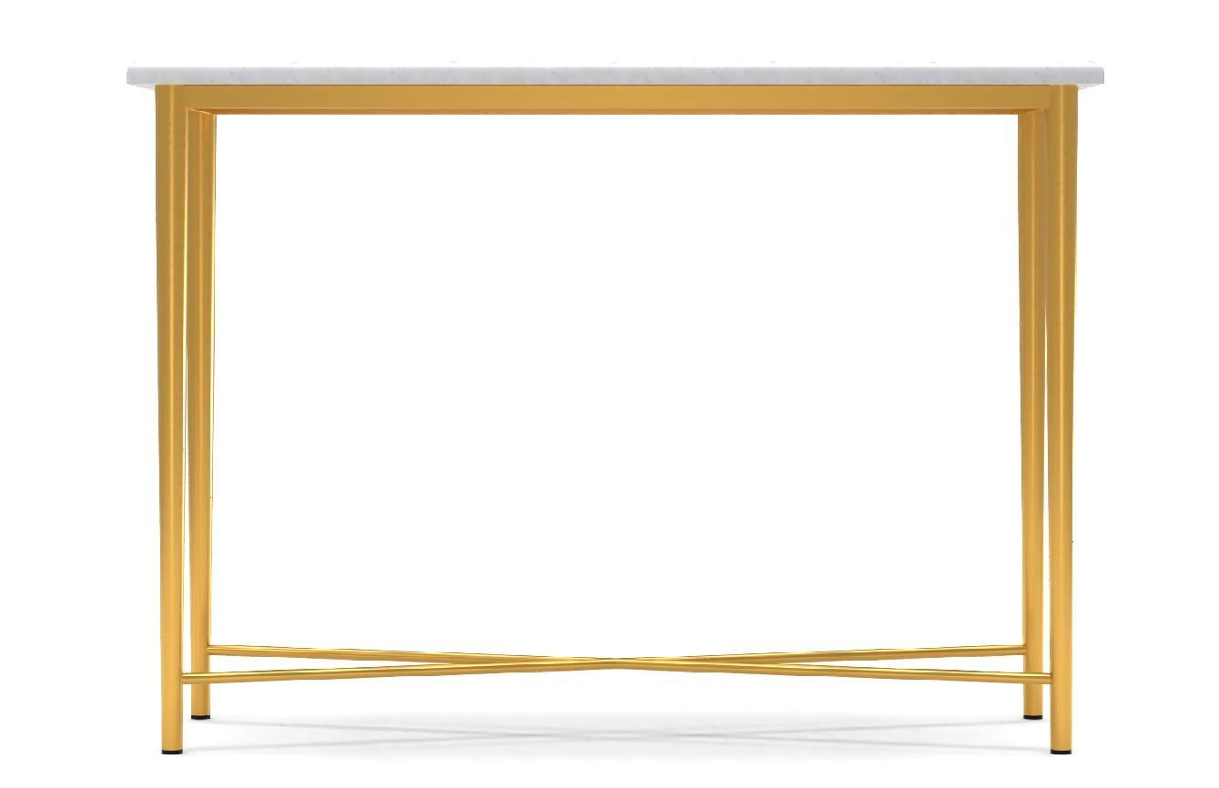 Neve Zina Console - Marble + Antique Brass thumbnail 3