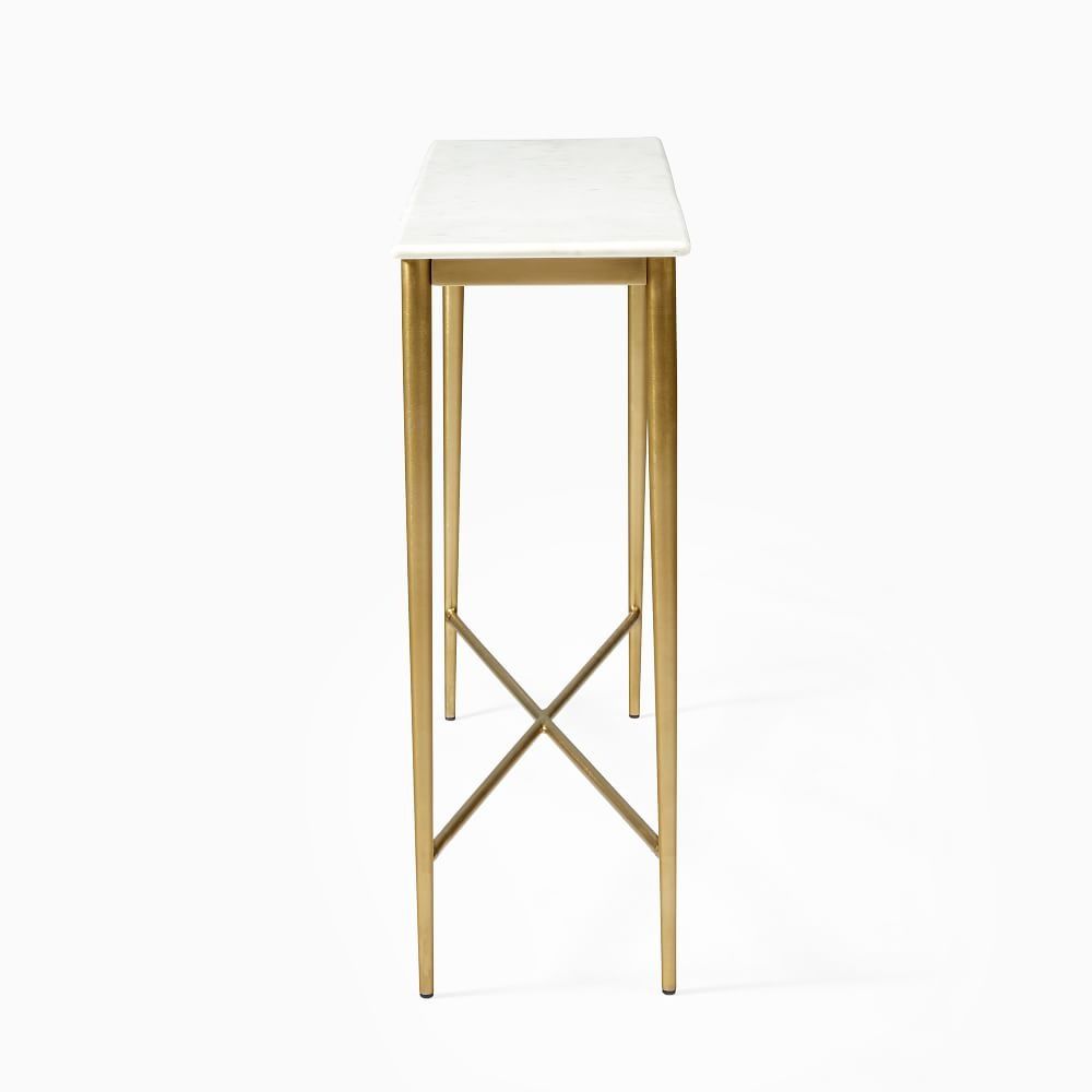 Neve Zina Console - Marble + Antique Brass thumbnail 4