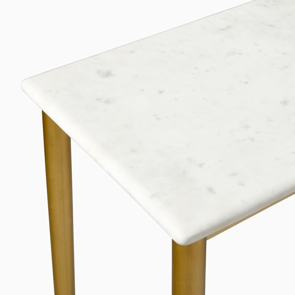 Neve Zina Console - Marble + Antique Brass thumbnail 5