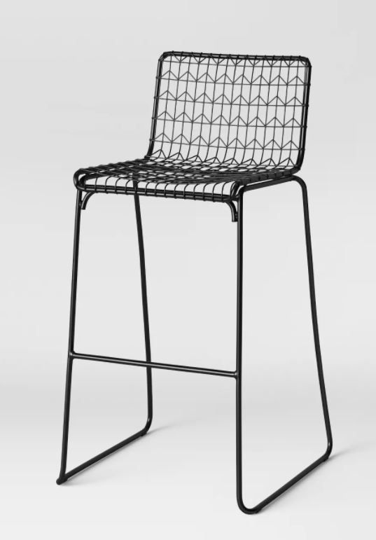 Oster Wire Barstool Black thumbnail 2
