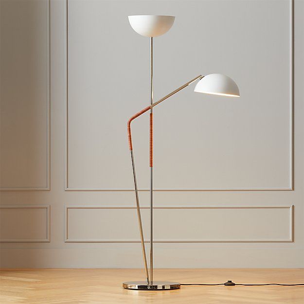 PAVO CHAMPAGNE BRASS DOUBLE FLOOR LAMP thumbnail 4