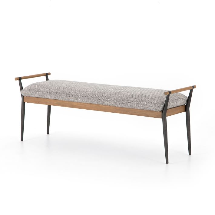 Oak and Stainless Steel Bench thumbnail 4