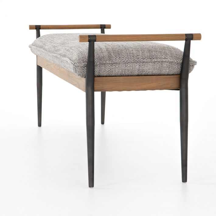 Oak and Stainless Steel Bench thumbnail 2