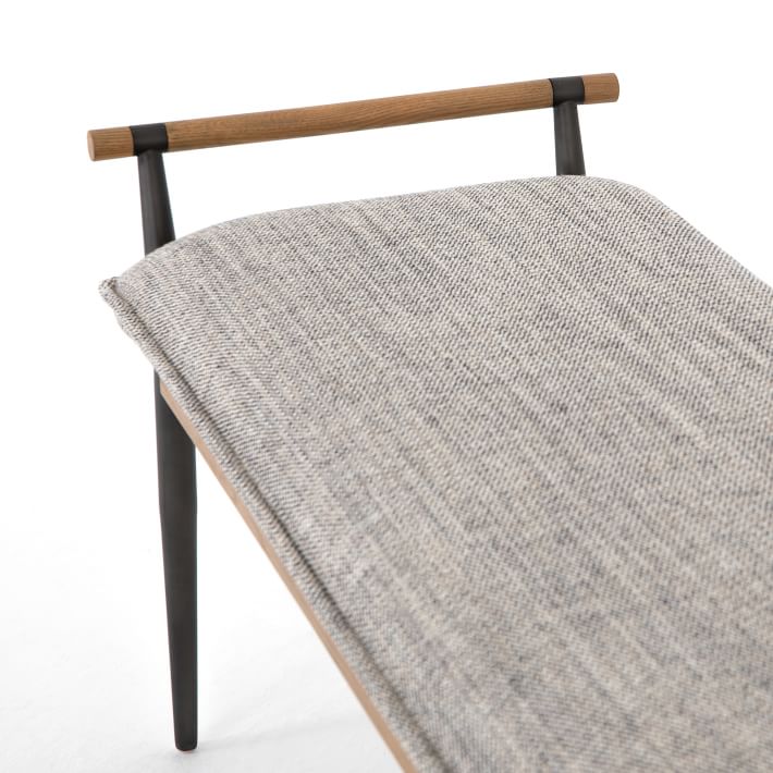 Oak and Stainless Steel Bench thumbnail 3
