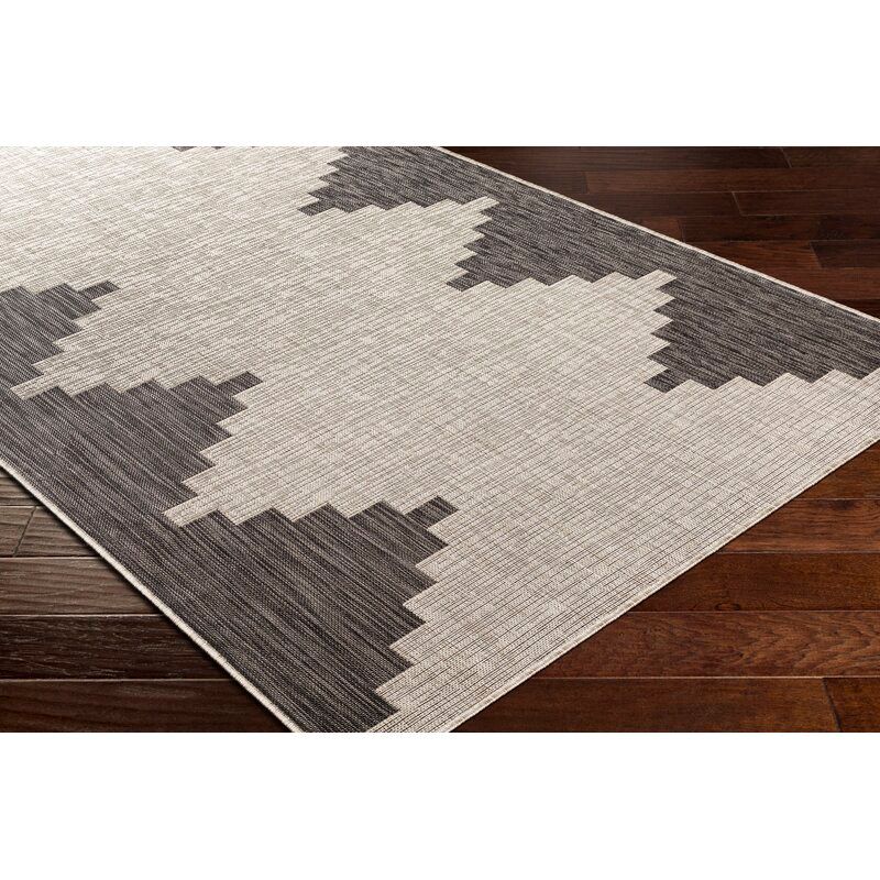Alessio Southwestern BeigeIvory Indoor Outdoor Area Rug-7'10"x10' thumbnail 2