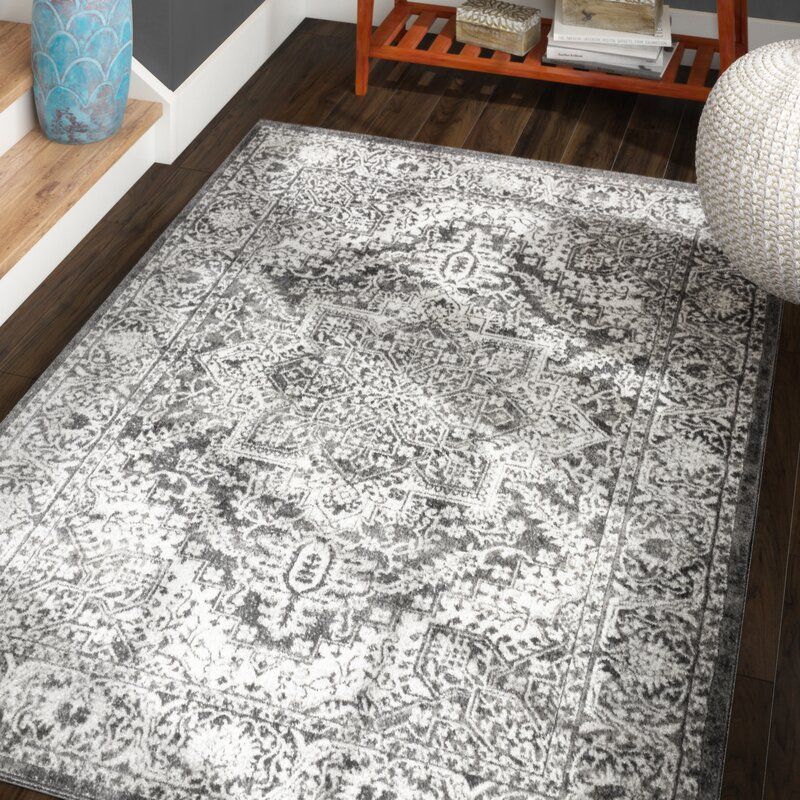 Blane Oriental Area Rug in Light Gray thumbnail 3