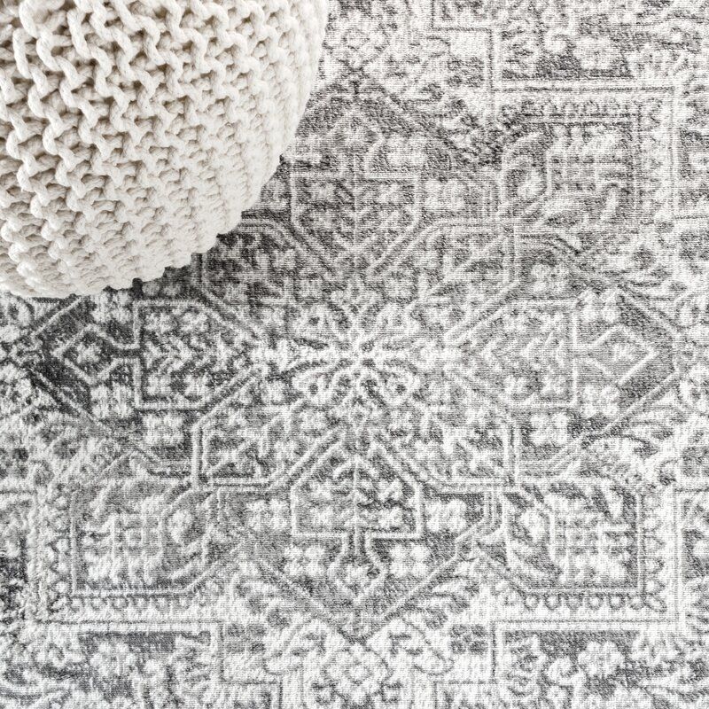 Blane Oriental Area Rug in Light Gray thumbnail 4