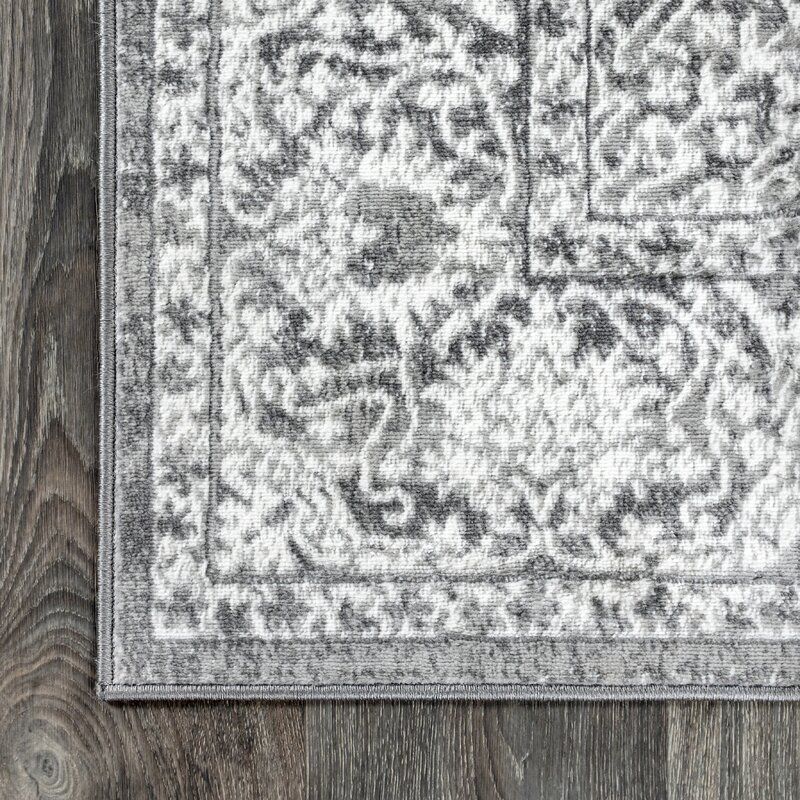 Blane Oriental Area Rug in Light Gray thumbnail 5