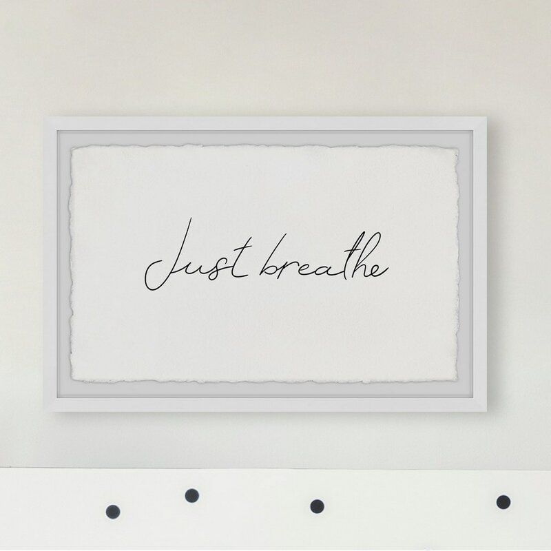 Keep Breathing Picture Frame Textual Art Print thumbnail 5