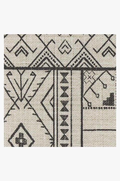 Leelu Black and White Rug-6'x6' thumbnail 3