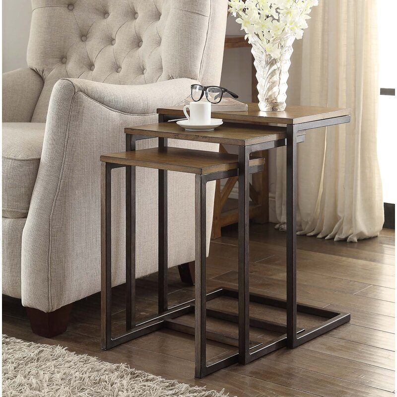 Vikki 3 Piece Nesting Tables middle thumbnail 2