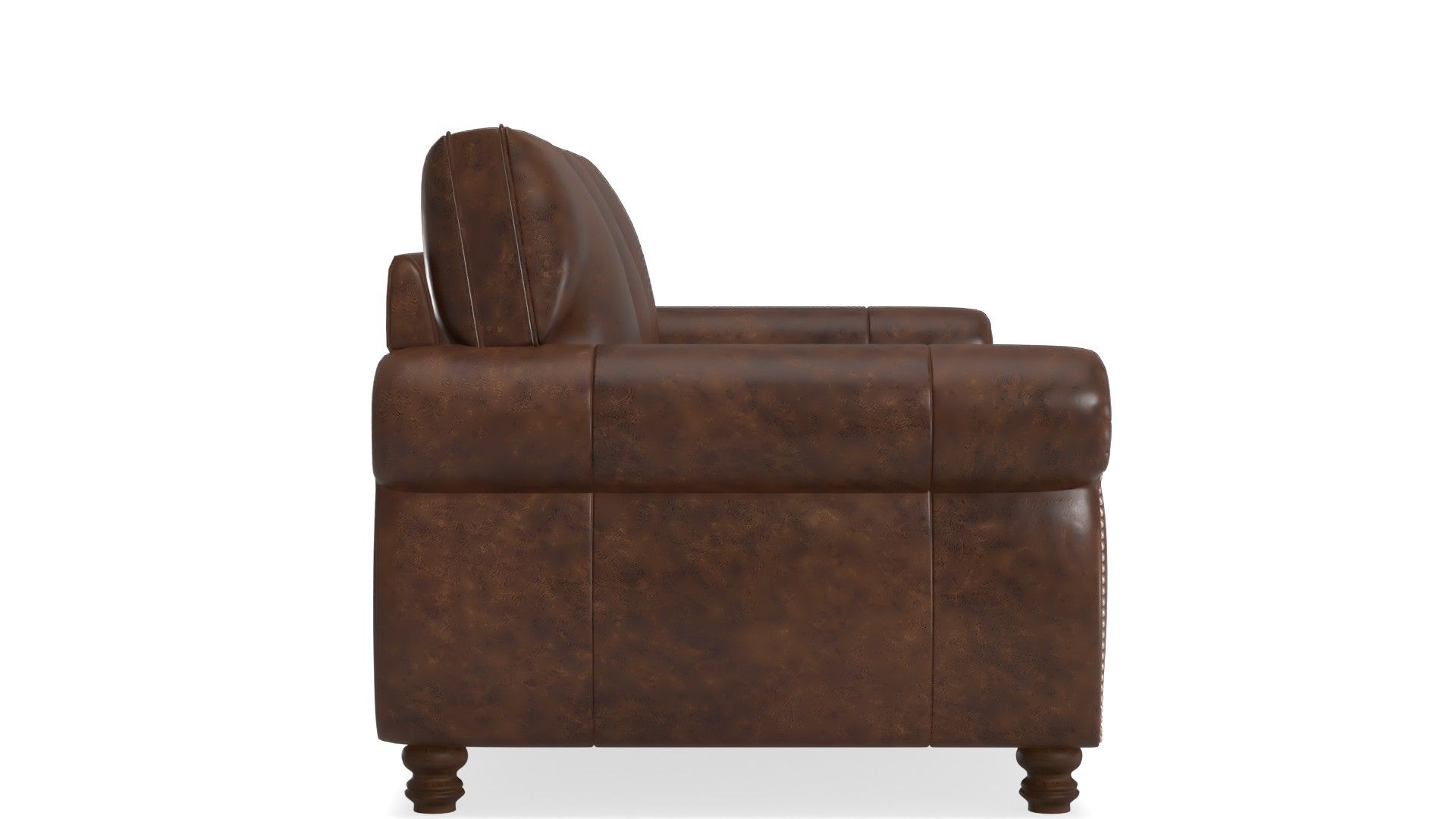Eddahbi Brown Top Grain Leather Sofa thumbnail 4