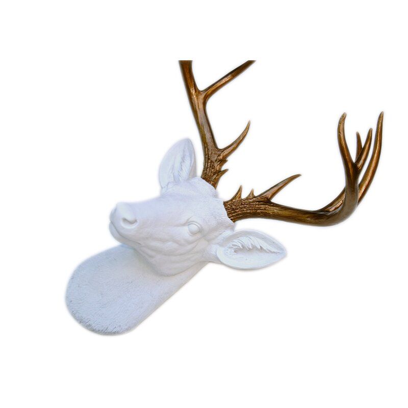 Large Deer Head Faux Taxidermy Wall Décor thumbnail 3