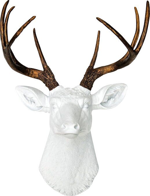 Large Deer Head Faux Taxidermy Wall Décor thumbnail 4