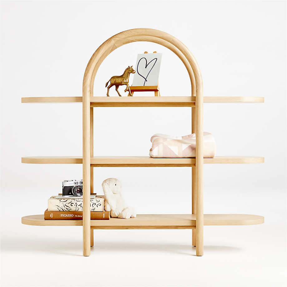 Dolly Natural Wide Bookcase thumbnail 4