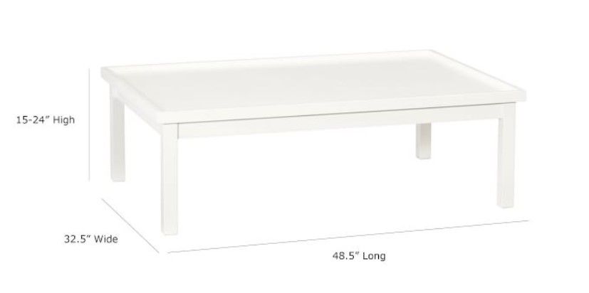 Carolina Activity Table Low Simply White thumbnail 2