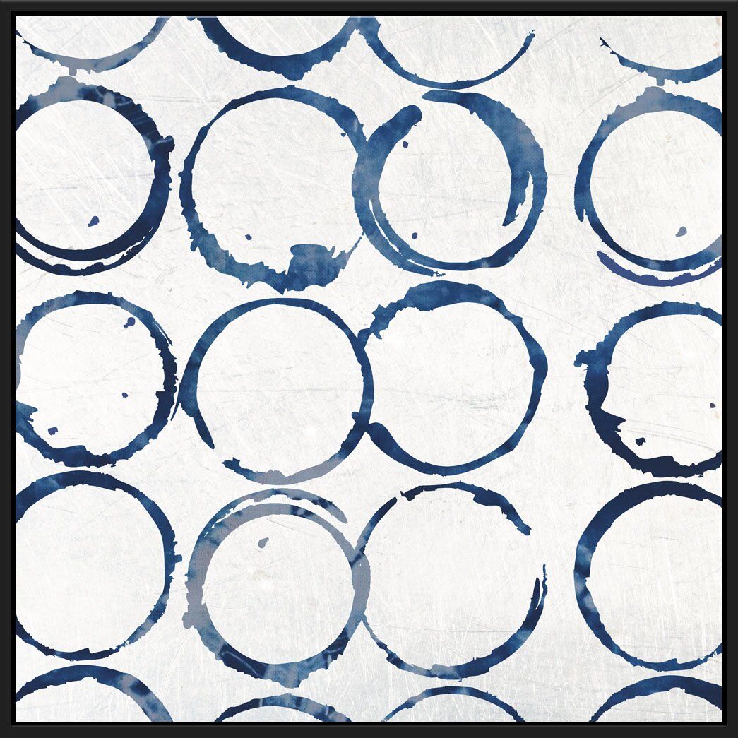 Indigo Rings Framed Print on Canvas thumbnail 2