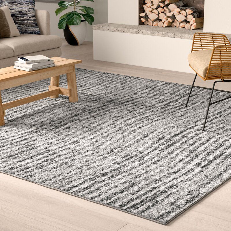 Peabody Abstract Gray Area Rug thumbnail 2