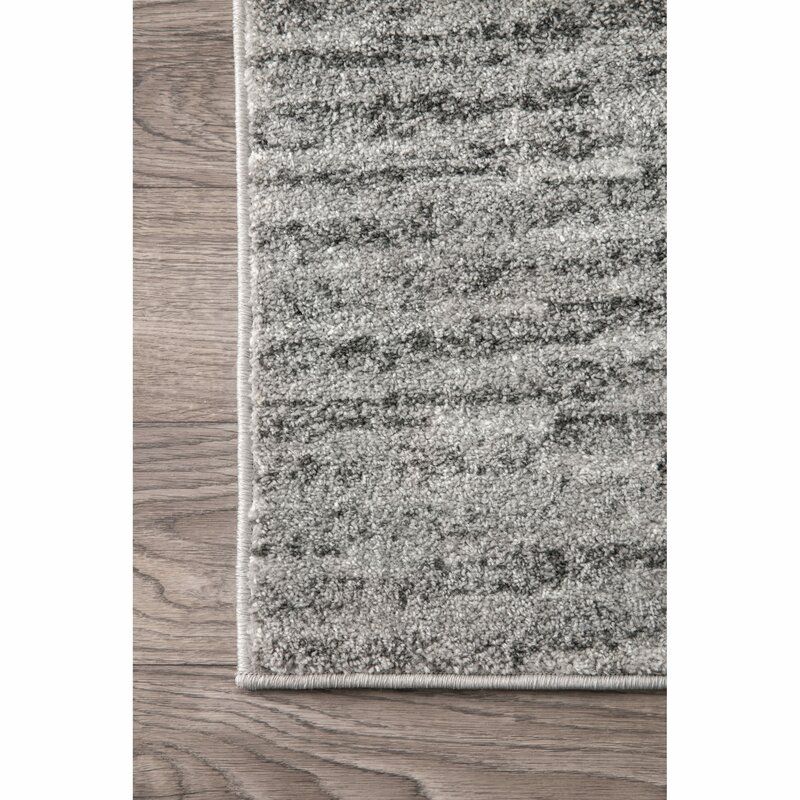 Peabody Abstract Gray Area Rug thumbnail 3