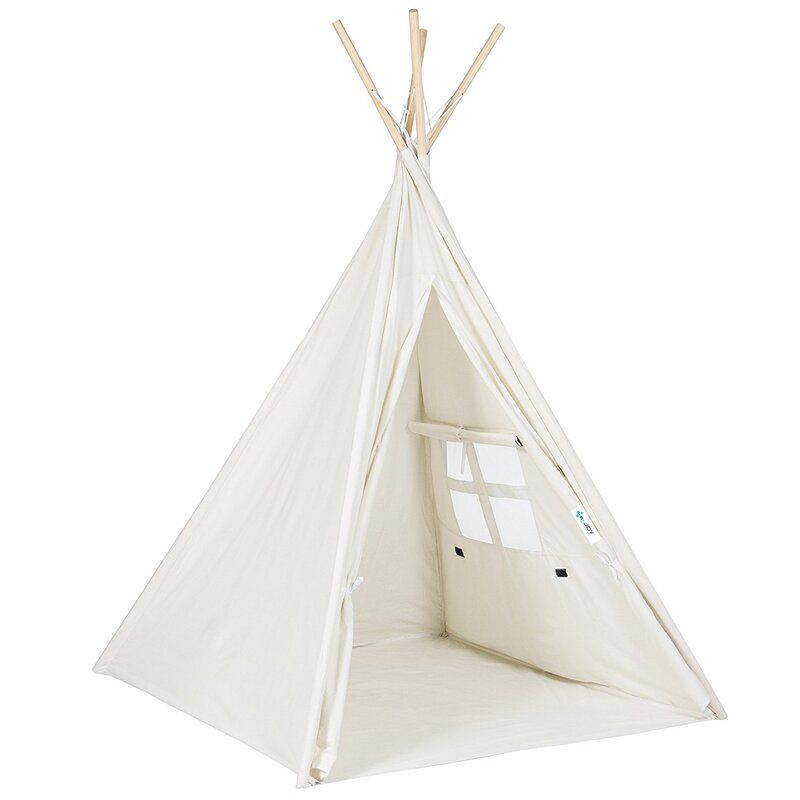 KIDS TRIANGULAR PLAY TENT WITH CARRYING BAG thumbnail 4