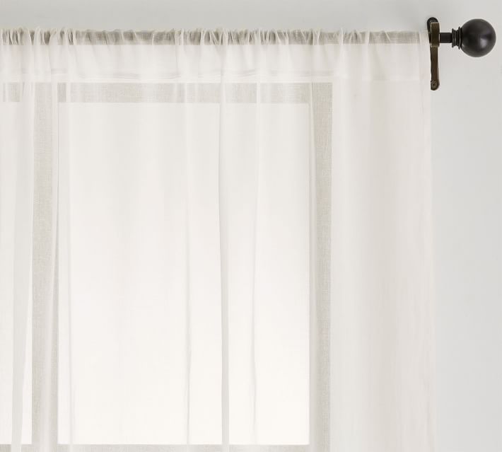 Classic Voile Rod Pocket Sheer Curtain thumbnail 2