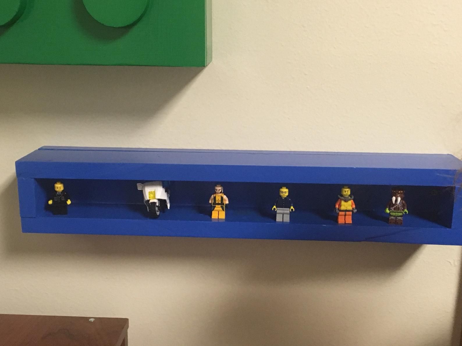 Lego inspired floating hidden compartment shelf thumbnail 4