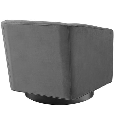 Witts Accent Swivel Chair Gray thumbnail 4