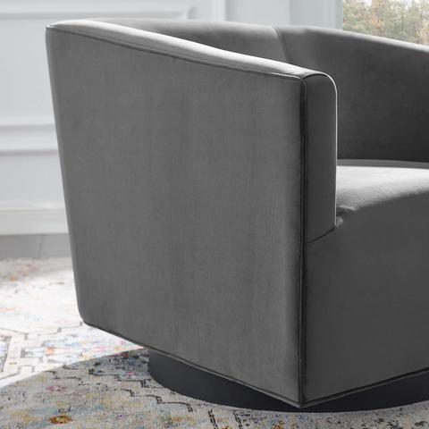 Witts Accent Swivel Chair Gray thumbnail 6