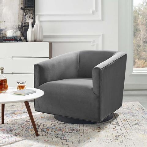 Witts Accent Swivel Chair Gray thumbnail 7