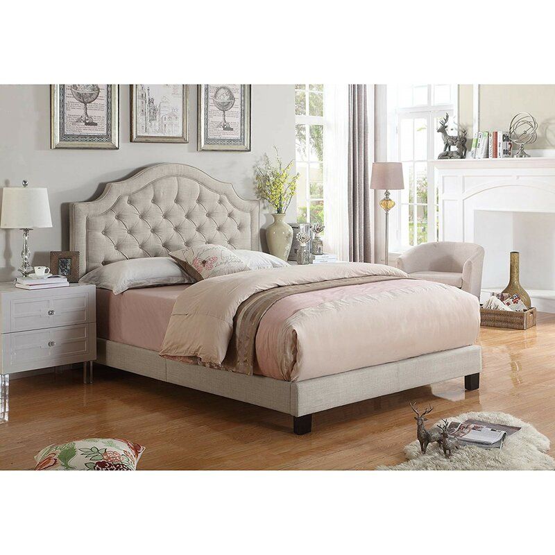 Swanley Tufted Upholstered Low Profile Standard Bed-Queen thumbnail 4