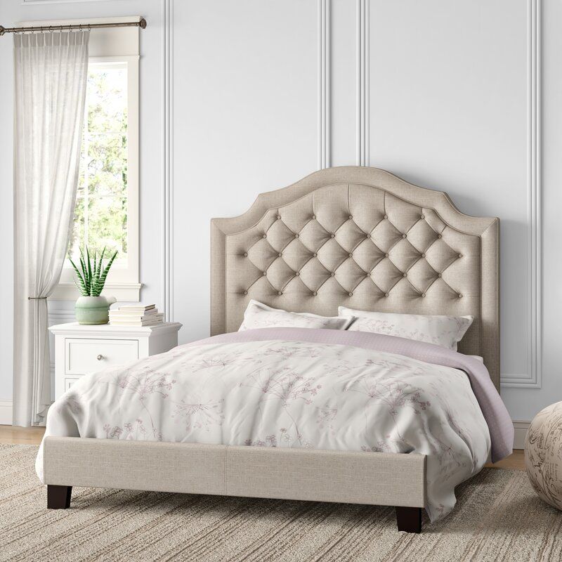 Swanley Tufted Upholstered Low Profile Standard Bed-Queen thumbnail 5