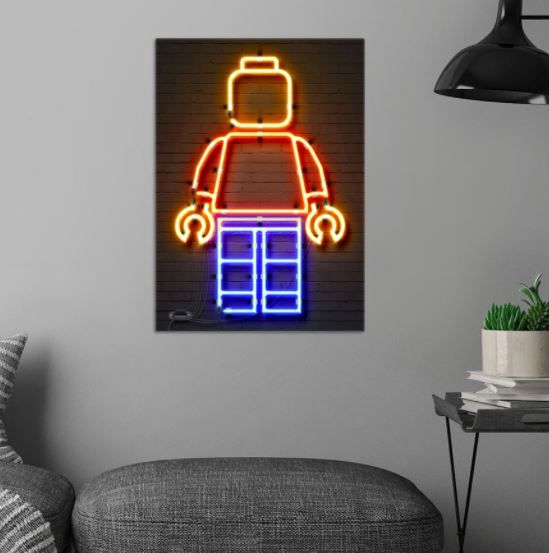 Lego neon sign thumbnail 3