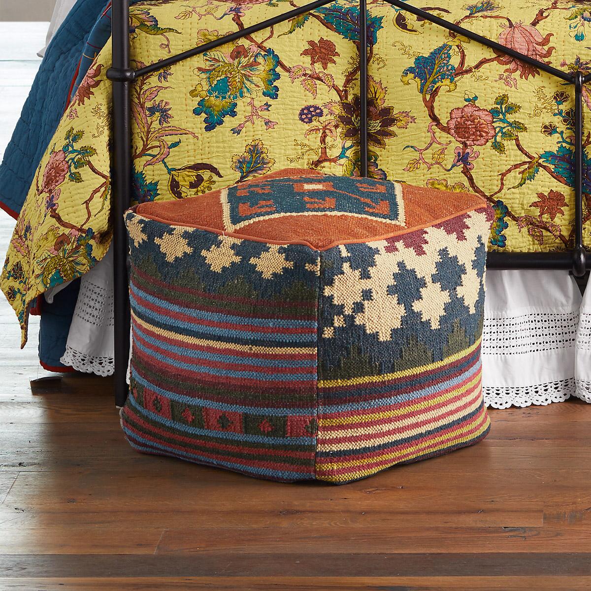 Casa Kilim Pouf thumbnail 2