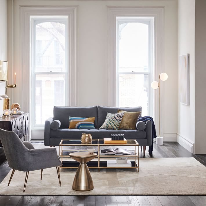 Sphere & Stem 2-Light Floor Lamp thumbnail 2