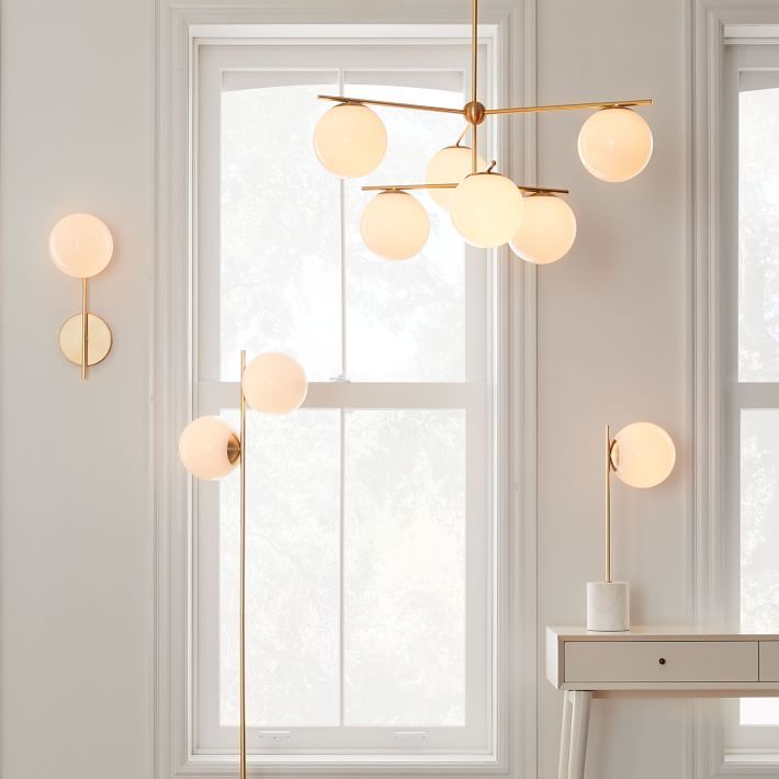 Sphere & Stem 2-Light Floor Lamp thumbnail 4
