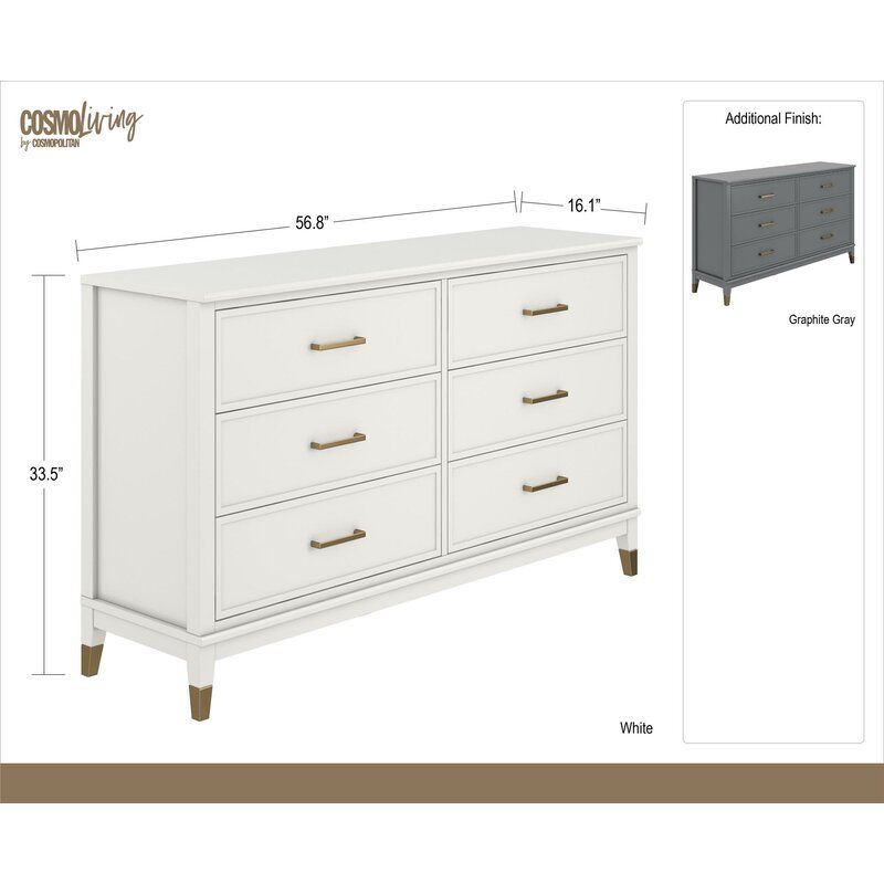 Westerleigh 6 Drawer Double Dresser thumbnail 3