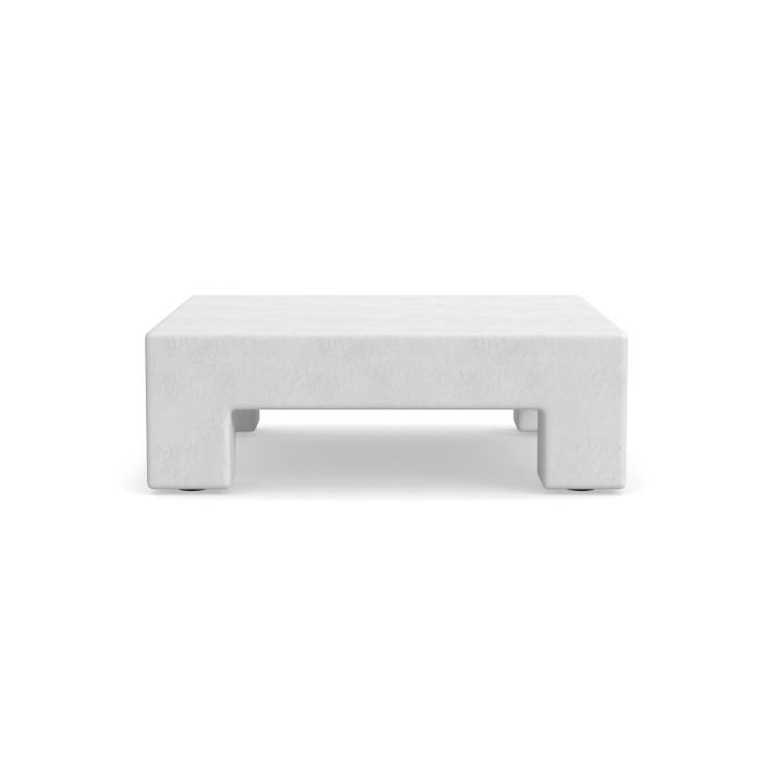 Matte White Square Coffee Table thumbnail 3