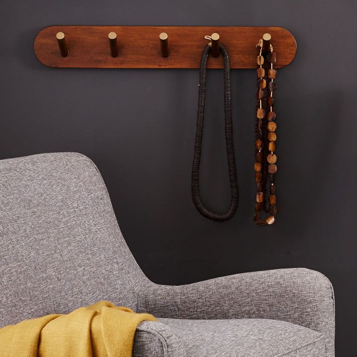 Mid Century Wall Rack Acorn thumbnail 2
