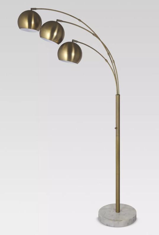 Span 3-Head Metal Globe Floor Lamp thumbnail 3