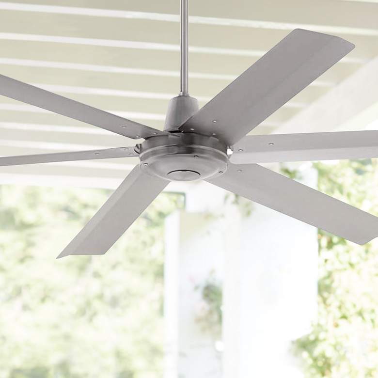 Turbina Max DC Brushed Nickel Damp Ceiling Fan thumbnail 5