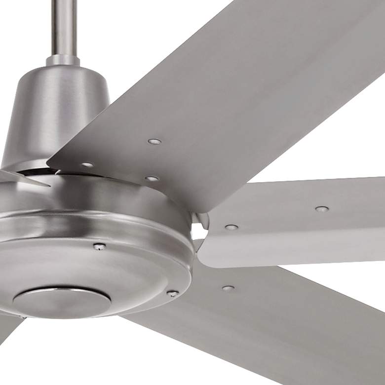 Turbina Max DC Brushed Nickel Damp Ceiling Fan thumbnail 2