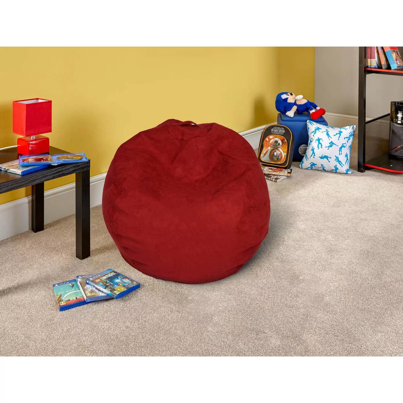 Large Micro Suede Bean Bag Chair thumbnail 3