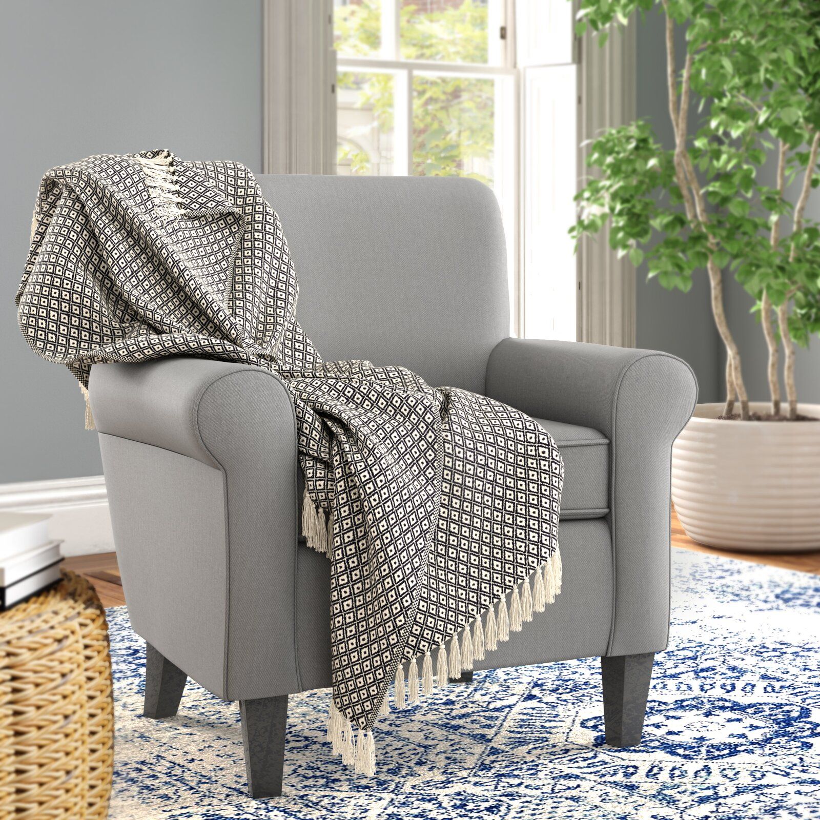 Bannon Diamond Weave Soft Cotton Throw thumbnail 2