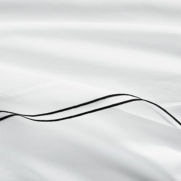 OVERLOCK BLACK STITCH sham thumbnail 2