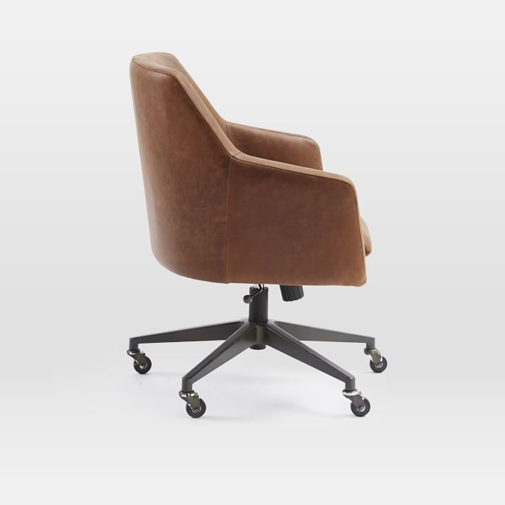 Helvetica Leather Office Chair thumbnail 3