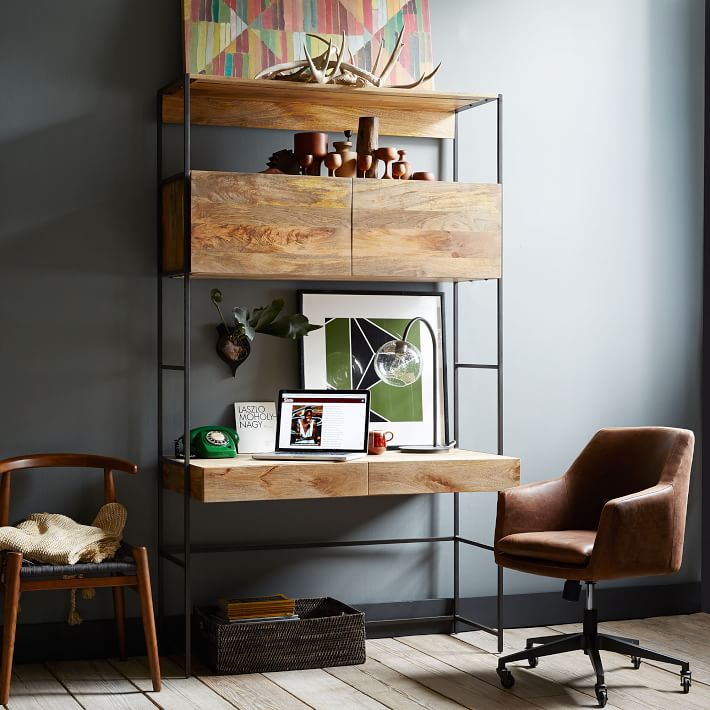 Helvetica Leather Office Chair thumbnail 5