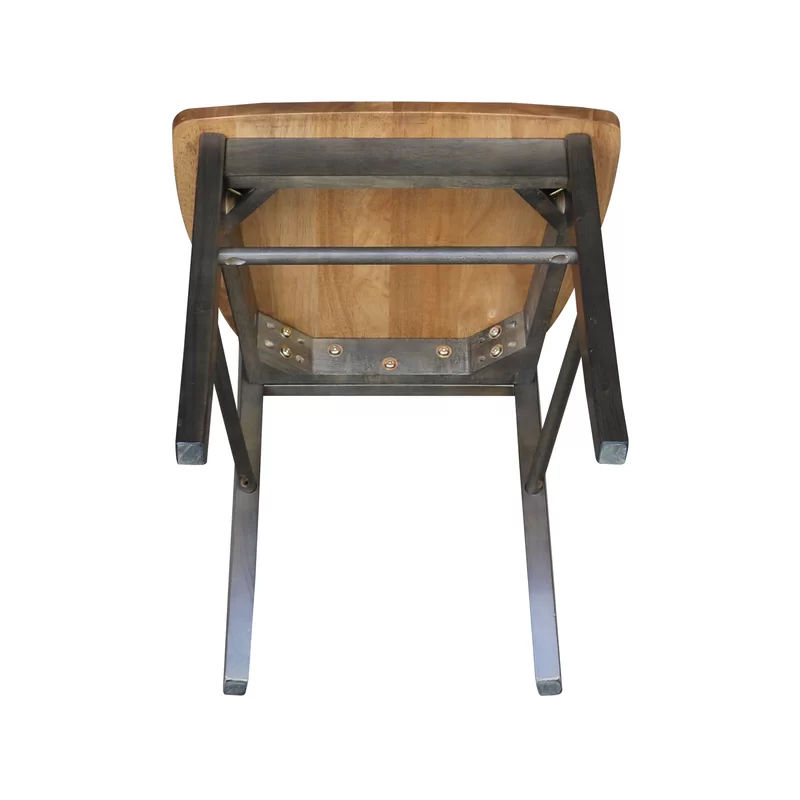 Solid Wood Cross Back Side Chair  thumbnail 4