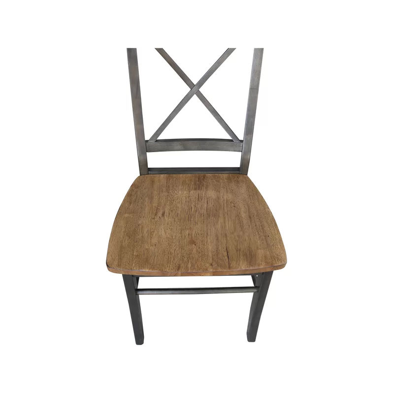 Solid Wood Cross Back Side Chair  thumbnail 5