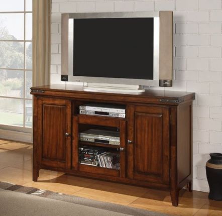 Mango Wood Urban 54 Media Console in Distressed Finish thumbnail 3